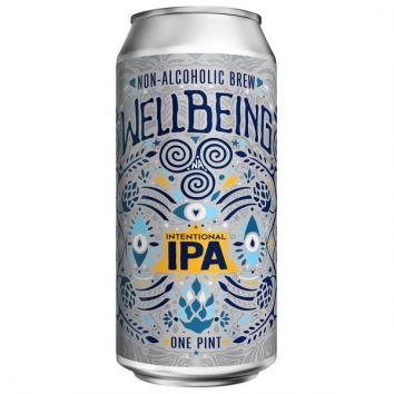 Wellbeing Brewing - Intentional IPA Non Alcoholic Beer (4 pack 16oz cans) (4 pack 16oz cans)